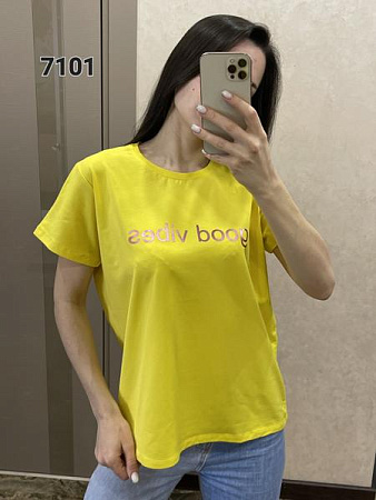 Футболка Fsn 7101 yellow - делук