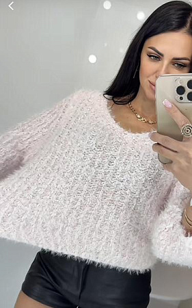 Свитер Lora LR995 pink - делук