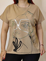 Футболка Kosta KS104 beige - делук