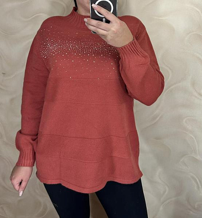 Свитер Levisha 24070 terrakot - делук