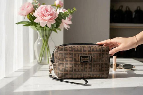 Косметичка Luna-Bag 24-388 brown - делук