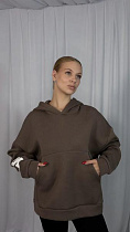 Худи Arina 4250 brown-white - делук