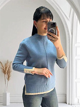Свитер Levisha 24034 l.blue - делук
