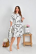 Платье Arina 2351 white - делук