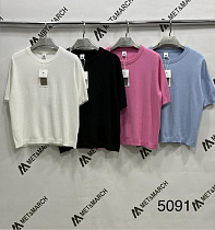 Футболка Met&March 5091 white - делук