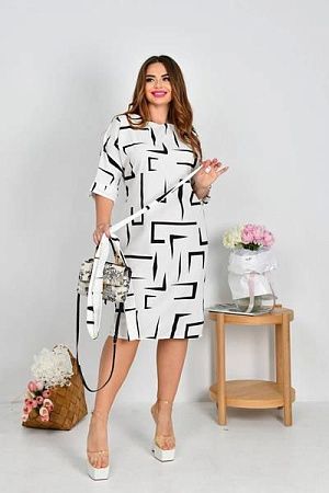 Платье Arina 2351 white - делук