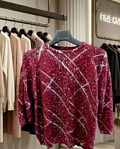 Свитер Julia JL1049 wine - делук