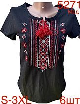 Вышиванка Надийка 5271-3 black - делук