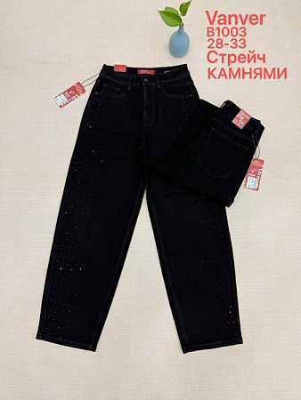 Джинсы Vanver B1003 black - делук
