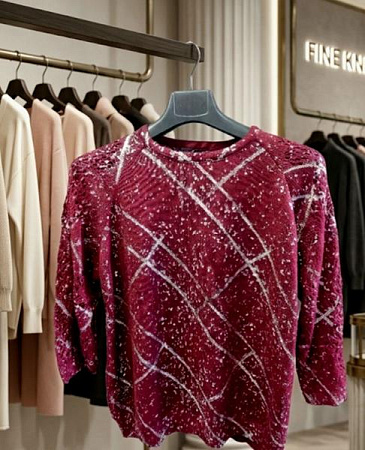 Свитер Julia JL1049 wine - делук