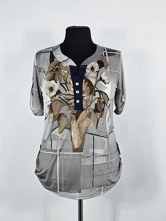 Блузка Bugrova B35 grey - делук