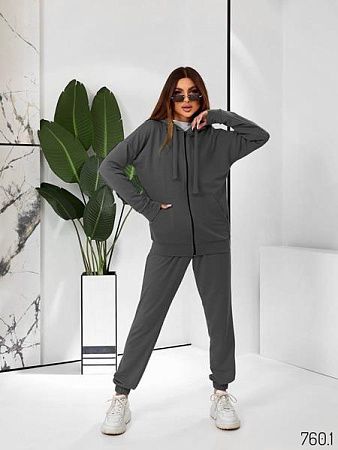 Костюм Спорт Loren 760-1 d.grey - делук