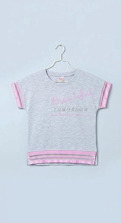 Футболка Dino DN1024 l.grey-pink - делук