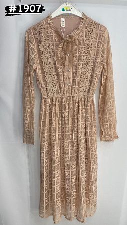 Платье Шаолинь 1907 beige - делук