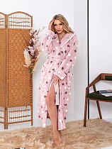 Халат Lindros LD65 beige - делук