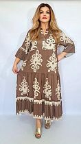 Платье Romeo Life 7975 l.brown Платье Romeo Life 7975 l.brown - делук