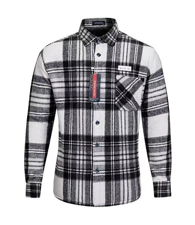 Рубашка Verton W2505 white-black - делук