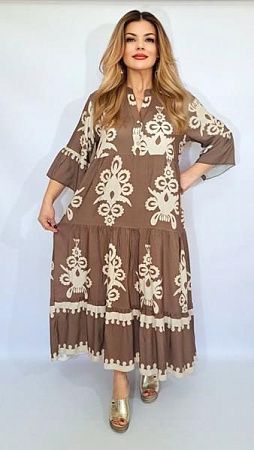 Платье Romeo Life 7975 l.brown - делук
