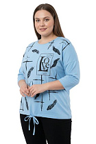 Свитер Fsn 2813 l.blue - делук