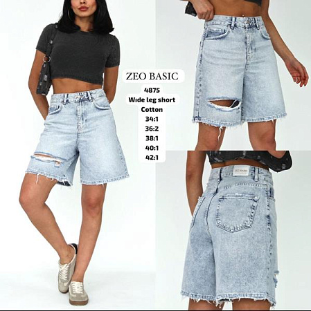 Шорты Jeans Style 4875 l.blue - делук