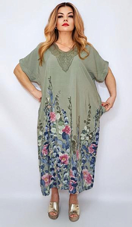 Платье Romeo Life RL1264 khaki - делук