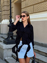 Блузка Arina 2474 black - делук