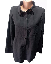 Рубашка Mso 32681 black - делук