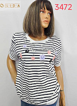 Футболка Lida 3472 white - делук