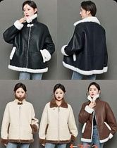 Дубленка Gertie L763 black - делук