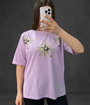 Футболка Levisha 25034 lilac - делук