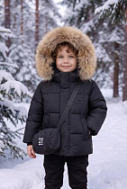 Куртка Delfinka 8602 black - делук