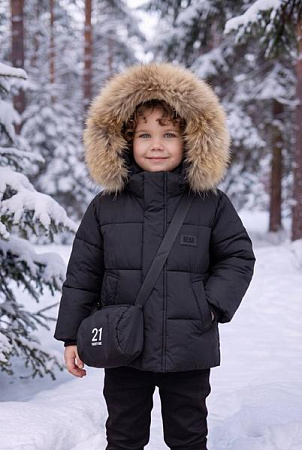 Куртка Delfinka 8602 black - делук