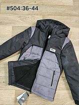 Куртка Jiher 504 black-grey - делук