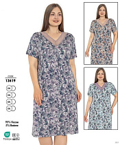 Ночнушка Cotpark 13619 navy - делук