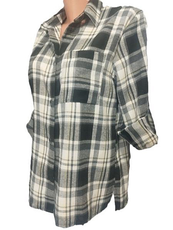 Рубашка Bishoff 584 black-white (S-L) - делук