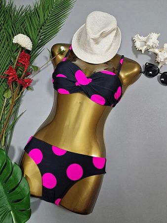 Купальник Dfk 22309 black-pink - делук