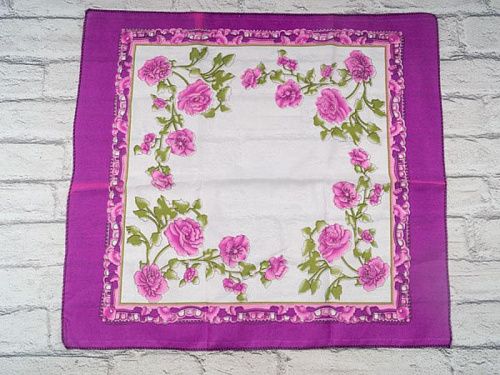 Платок Shawls P163 purple-white - делук