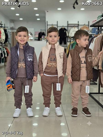 Костюм Спорт Meloria 1623 beige-brown - делук