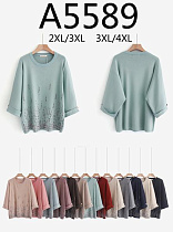 Свитер Anne-Kiss Me A5589 mix - делук