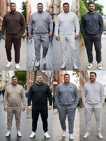 Костюм Спорт Shon S2728 brown - делук