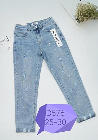 Джинсы Newjeans D576 l.blue - делук