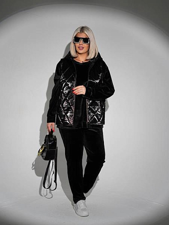 Костюм Спорт Seven Zikina 1345 black - делук