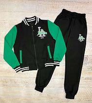 Костюм Спорт Lima Kids 2509 black-green - делук