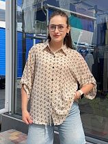 Рубашка Jjf 8807-1 beige - делук