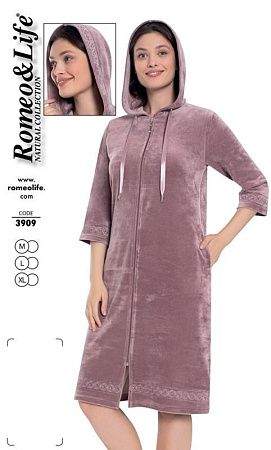 Халат Cotpark 3909 powder - делук