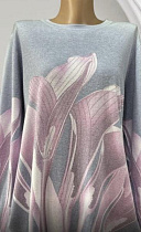 Свитер Elena&Vika 25210 grey-pink - делук