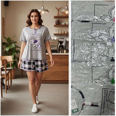 Пижама Homewear A03 mix - делук