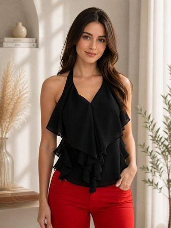Блузка Arina 1752 black - делук