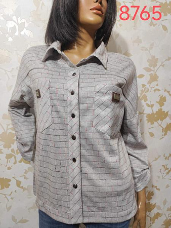 Рубашка Lida 8765 grey - делук