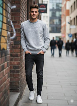 Свитер Moranny MR381 grey - делук